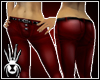 Red Curvy Lowrise Pants