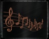 Copper Music Notes