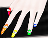 Rainbow Diamond Nails