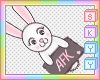 AFK Bunny Sign