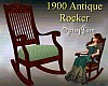Antique 1900 Rocker LtGn