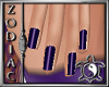 Purple Net Nails