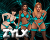 Hot Teal Lingerie RXL