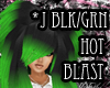 *J black/green Hot Blast