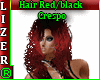 Hair Red/black Crespo