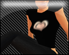 black t-shirt with heart
