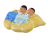 *Twin Baby Boys Sleeping
