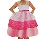 kids pink white dress