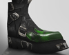 Green Flame Boots
