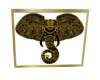 Gold Elephant Boho Art