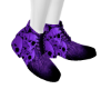 purple skull shoes