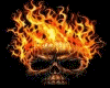 SM Flamming Pirate Skull