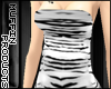 [m] Zebra Tube Dress