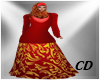 CD Arabic Dress Red/Gold