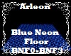 Blue Neon Floor Light