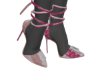 STRIPES PINK L-V HEELS