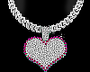 Pink Heart Custom Chain