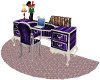 Purple animated desk