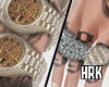 hrk. watches and rings