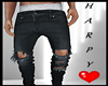 CK.Black Ripped Jeans