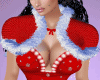 Xmas Fur Shrug Red
