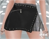 !D Studded Leather Skirt