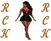 RCK§Red and Black Dress