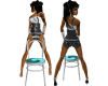Teal Sexy Pose Chair
