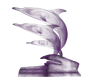 Purple Dolphin Statue