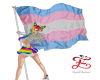 Transgender Flag w Poses
