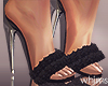 Black Fur Heels