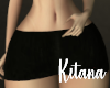 K. Black Mini Skirt