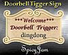 Doorbell Trigger Sign