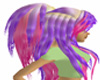 violet pink hair