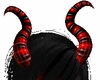 Red Black Rave Horns