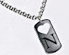 k. necklace letter N