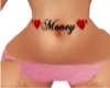 Money Heart Belly Tattoo