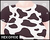 [NEKO] Black Cow Tee