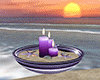 Purple Beach Candles