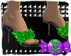 MetalHeadz green sandals