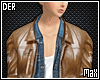 [MM]Leather Jacket:Brown