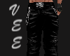 (V) Dark Leather Pants