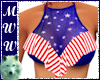 July 4th Ruffled Halter