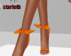 Orange Ruban Sandals