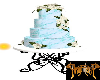 teal wedding cake