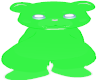Cute green bear