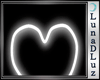 Lu)Heart  Neon White