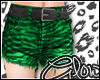 #Zebra Shorts - Green#