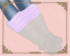 A: Cream n lilac boots