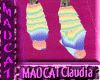 Rainbow Pride fuzzy Boot